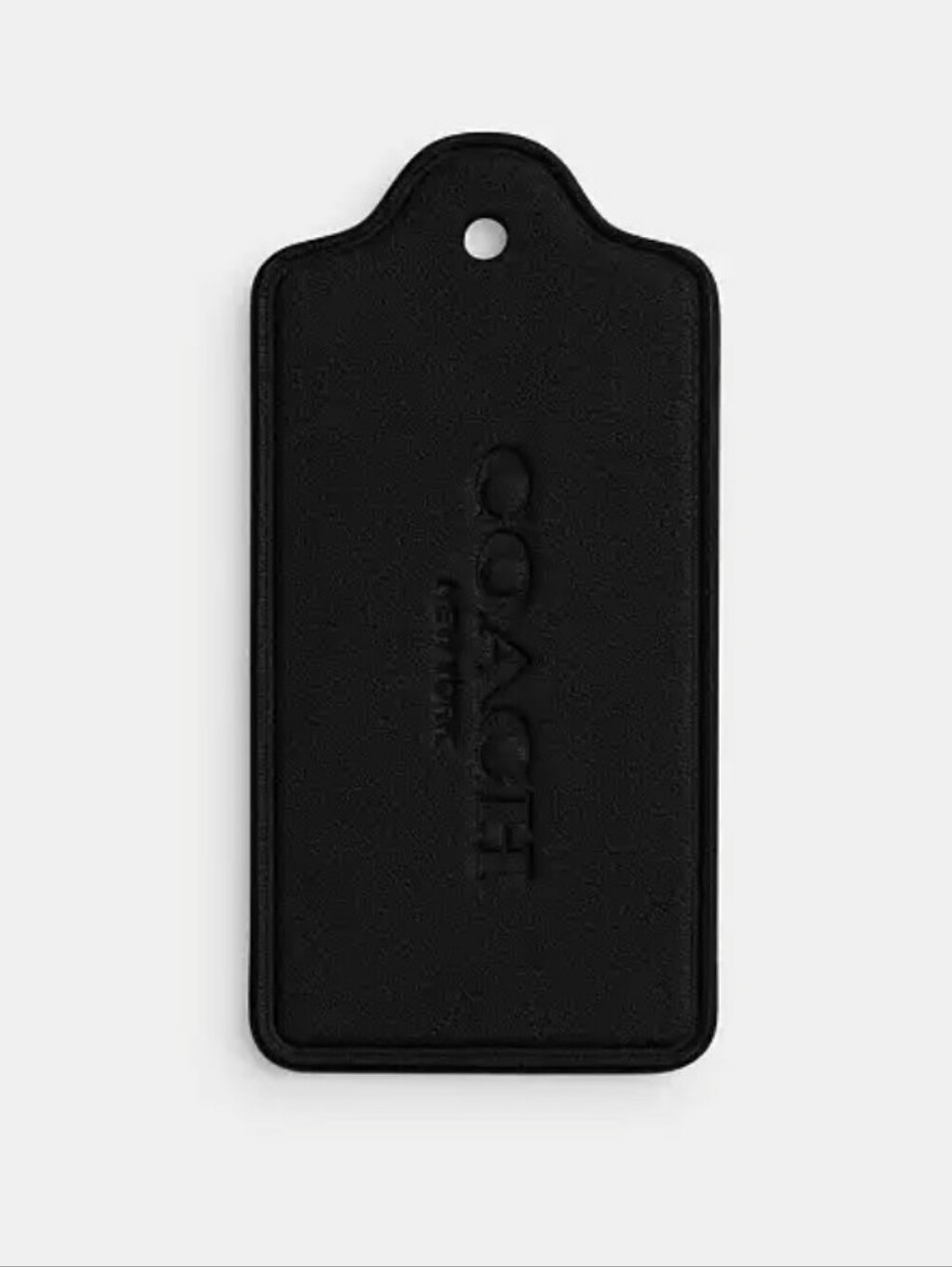Coach Medium Leather Tag with Embossed Logo - Picture 3 of 6
